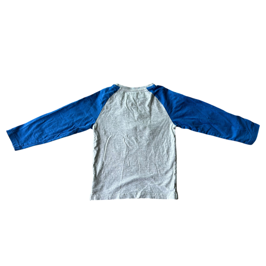 Boys matheroare blue gray T-shirt size 3