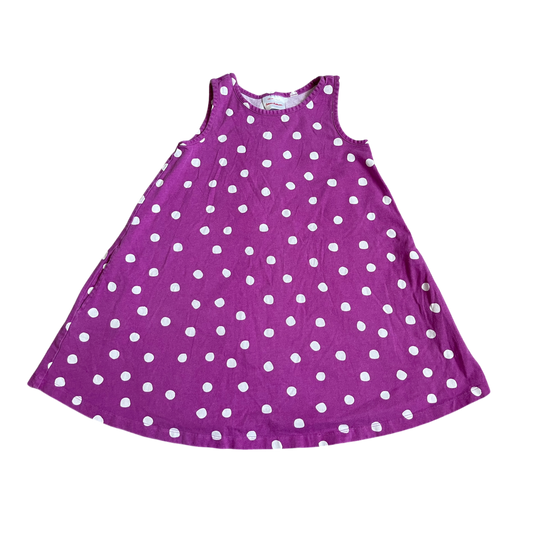 Girls hanna Andersson purple white Dress size 6