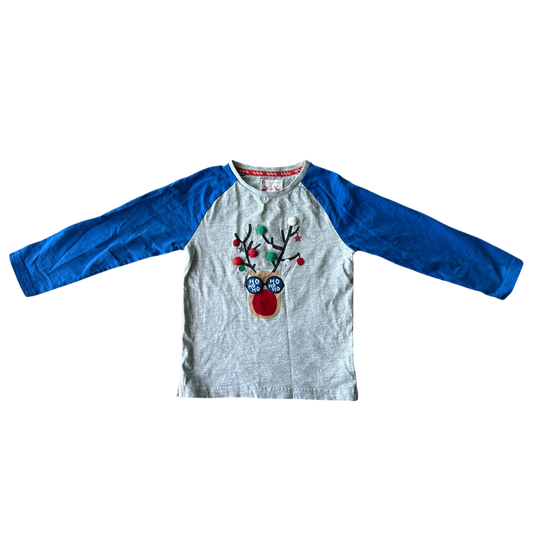 Boys matheroare blue gray T-shirt size 3