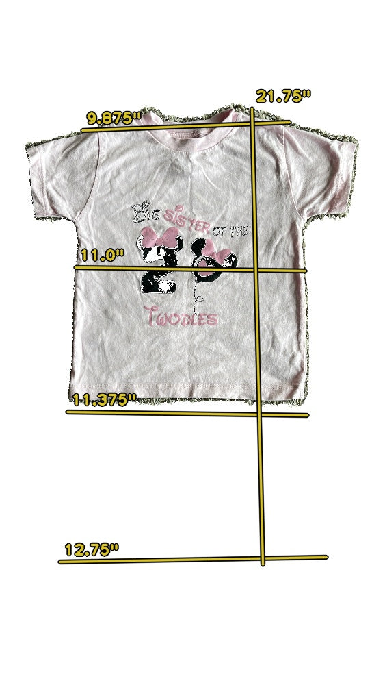 Girls bella canvas pink T-shirt size 4