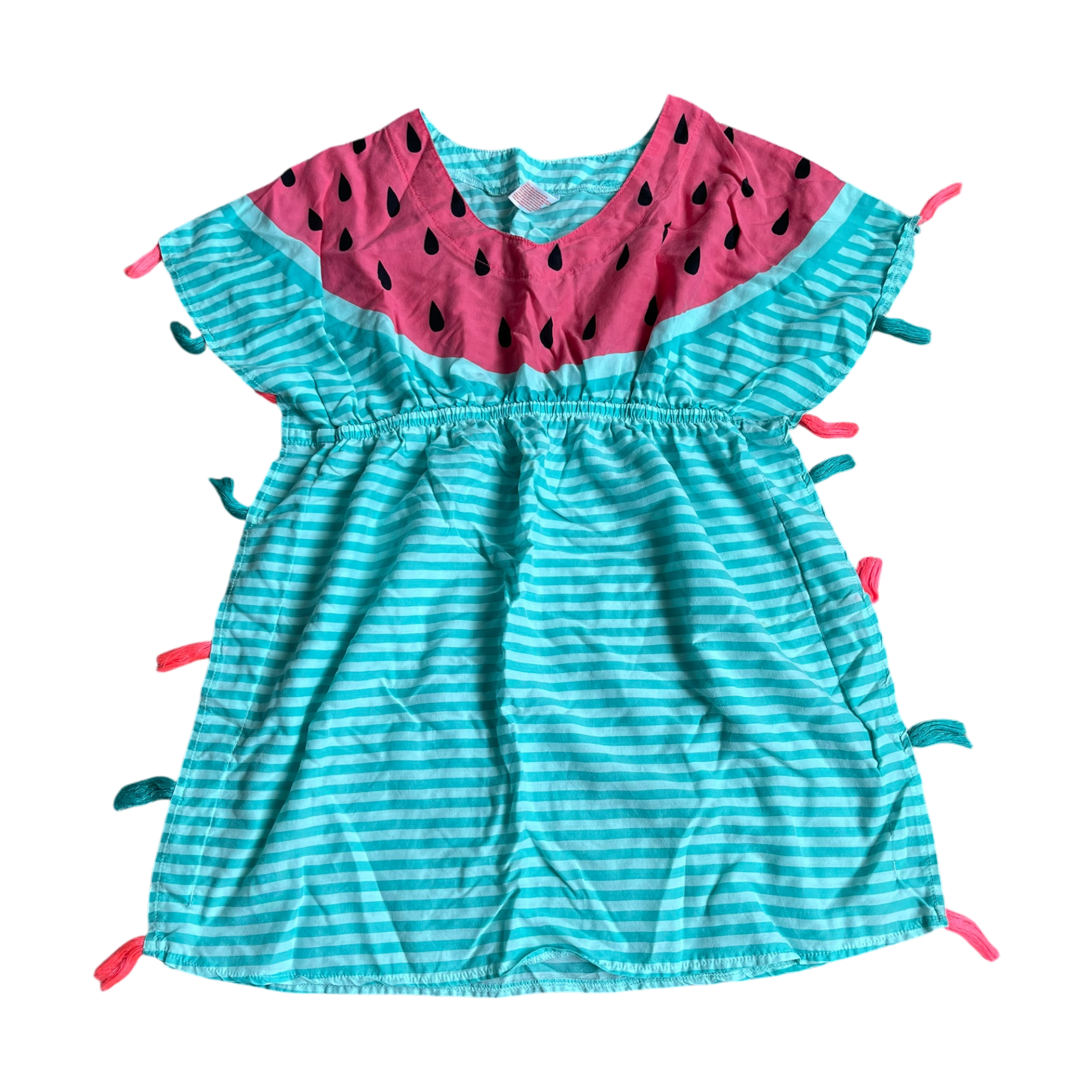 Girl cat & jack blue and pink Summer Dress size 10