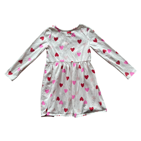 girls cat & jack white red & pink Dress size 5