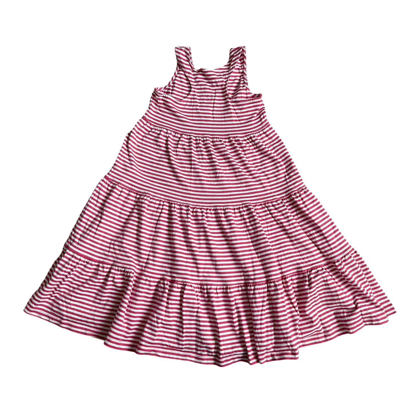 Girls Hanna Andersson pink and white Dress size 8