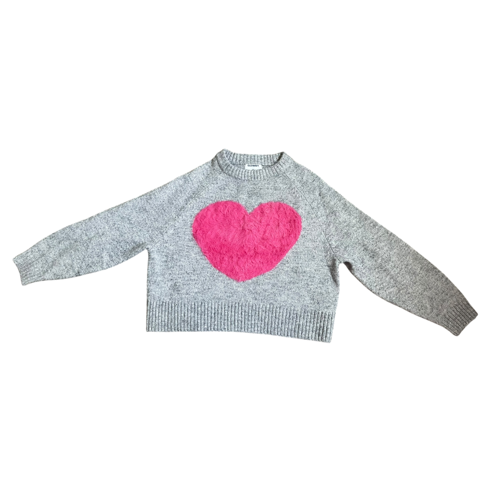 Girls old navy gray and pink Sweatshirt size 10