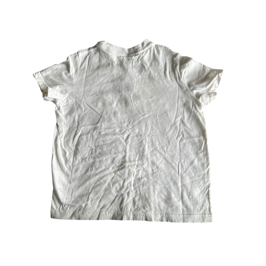 Girls rabbit skin white T-shirt size 5