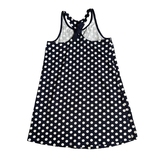 Girls Hanna Andersson navy white Dress size 8