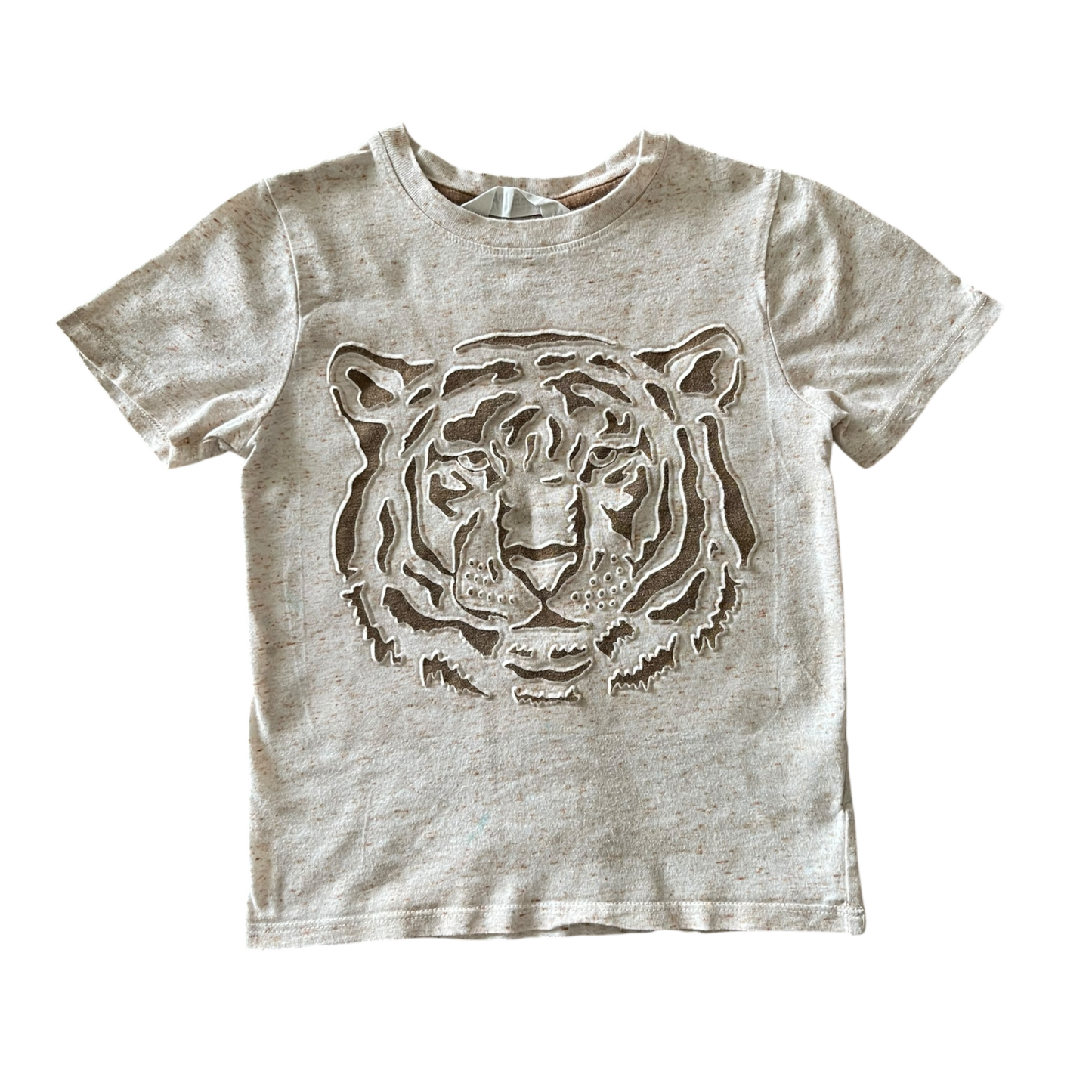 Cream & Brown Girls H&M Jaguar Short Sleeve Tee