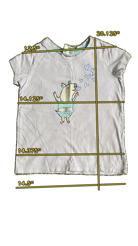 Girls hannaAndersson light purple T-shirt size 8