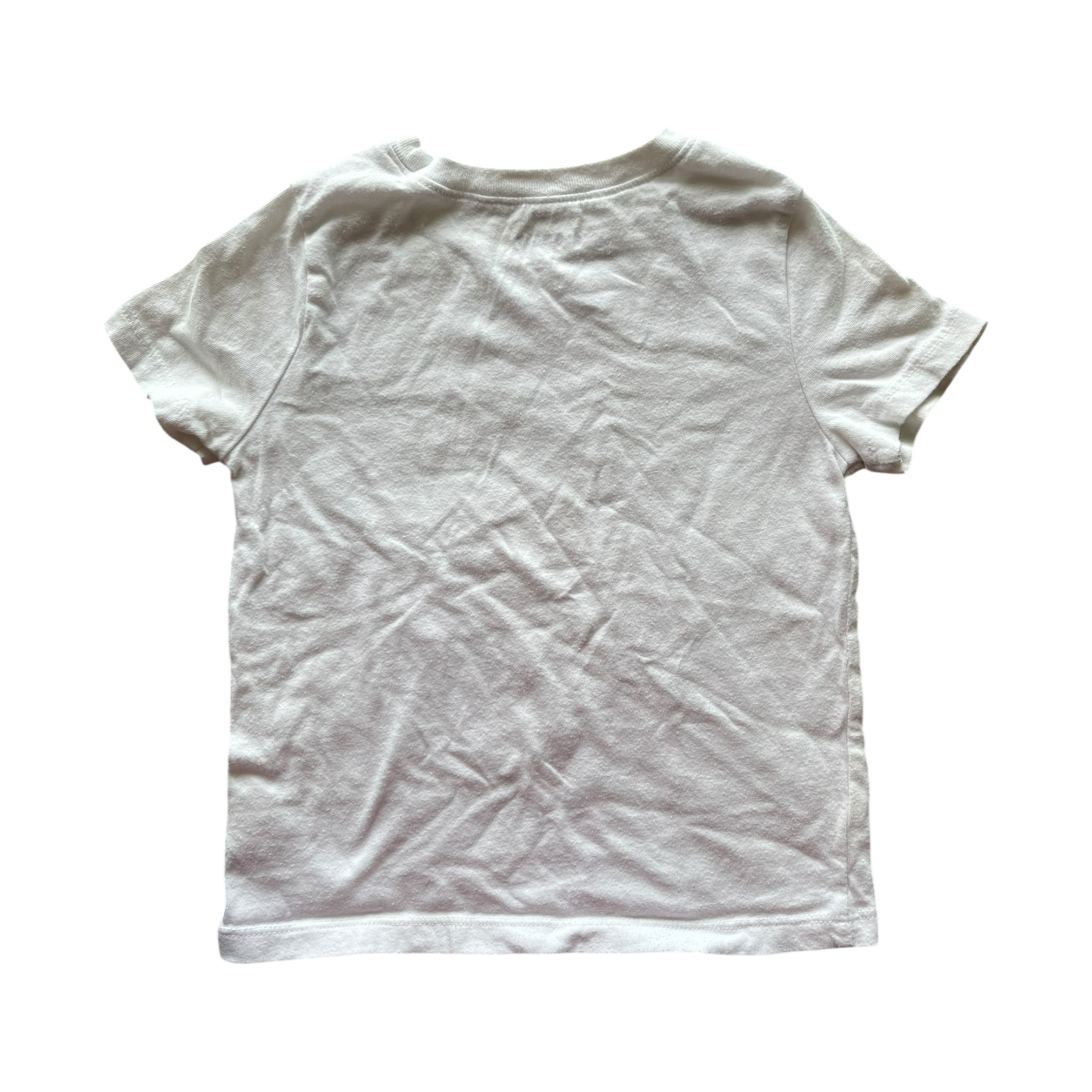 Girls White Flamingo Old Navy Short Sleeve Tee