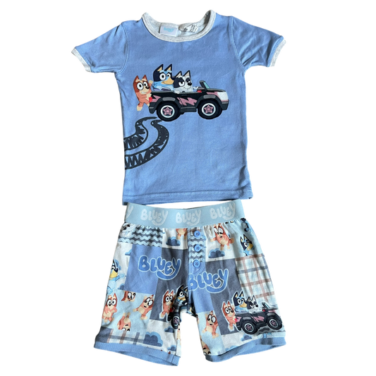 Boys bluey light blue Pajama size 4
