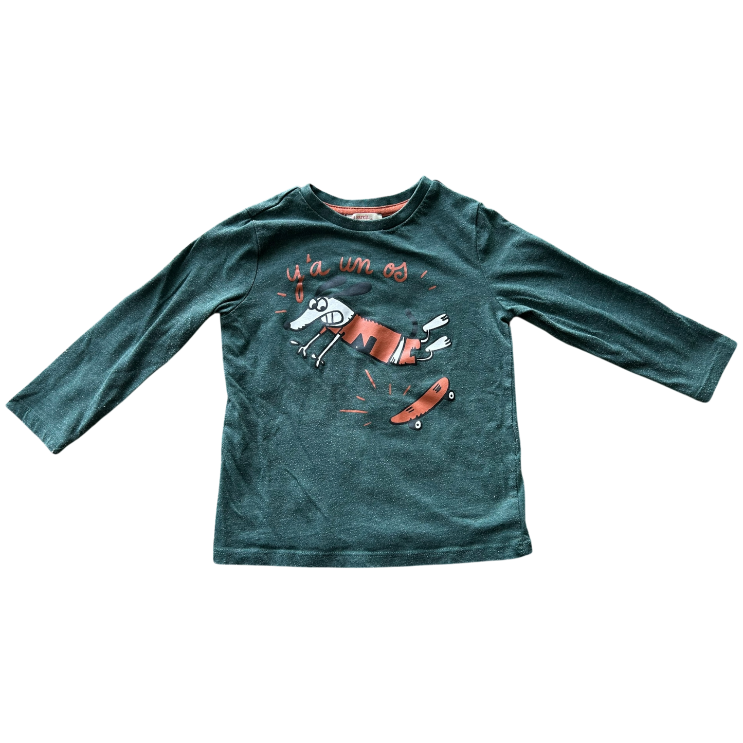 Boys Du pareil green T-shirt size 4