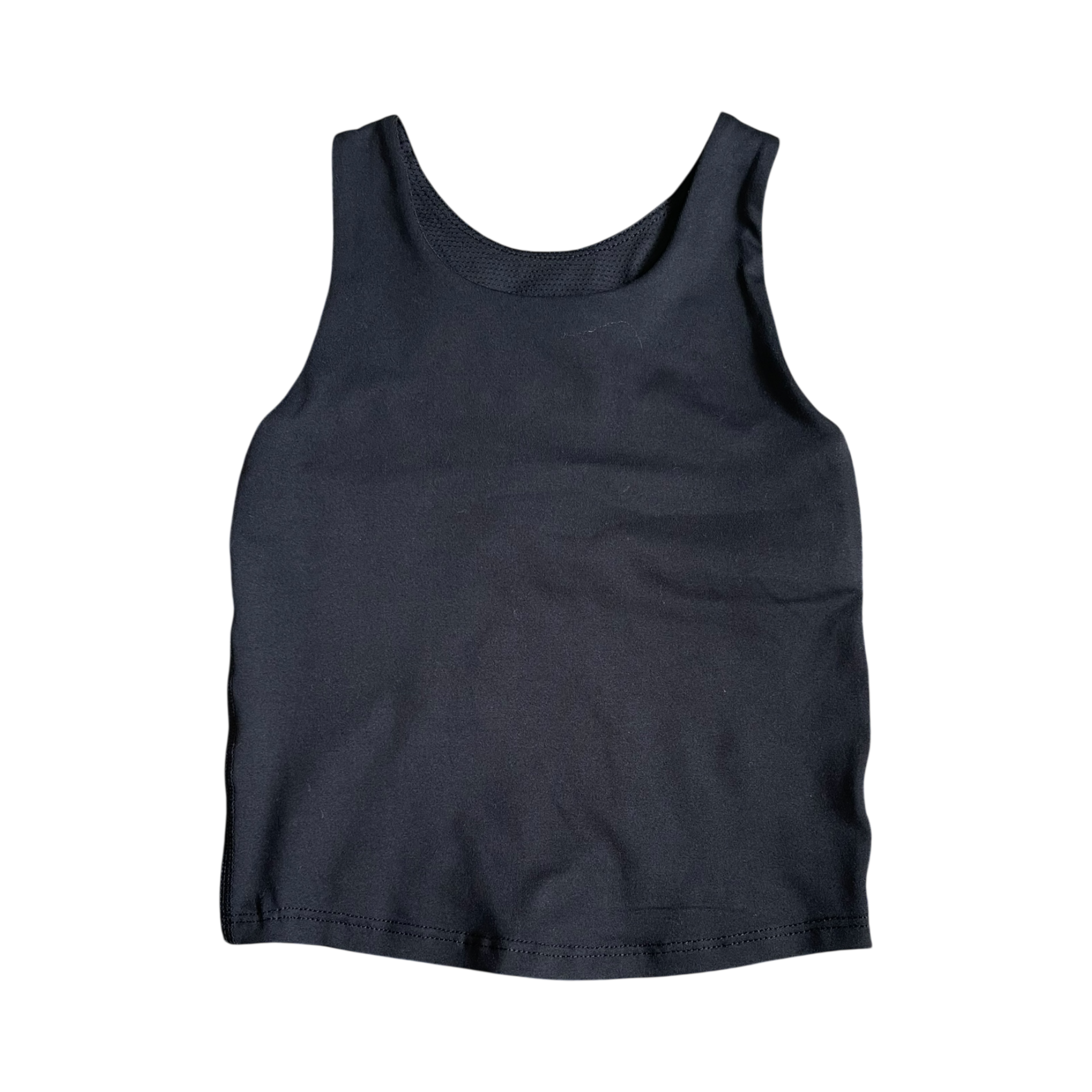 Girls athletic work black T-shirt size 6