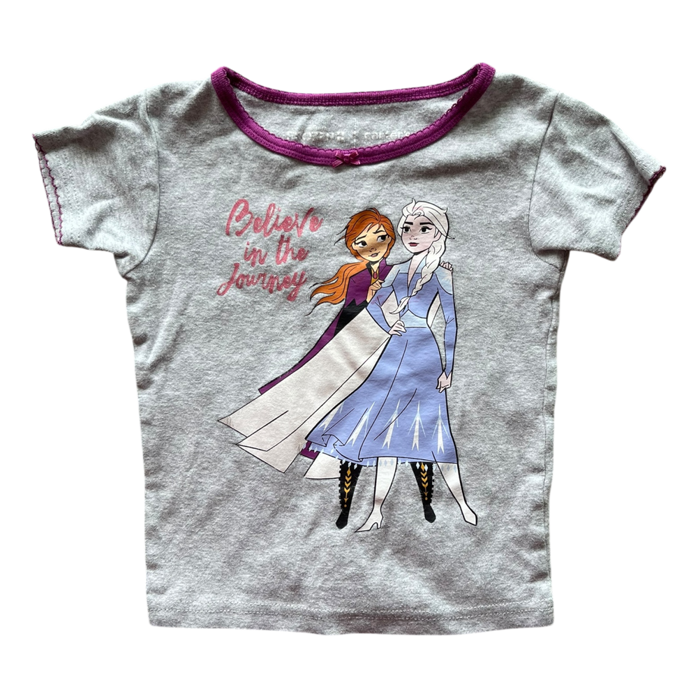 Girls Carter Disney frozen gray T-shirt size 4