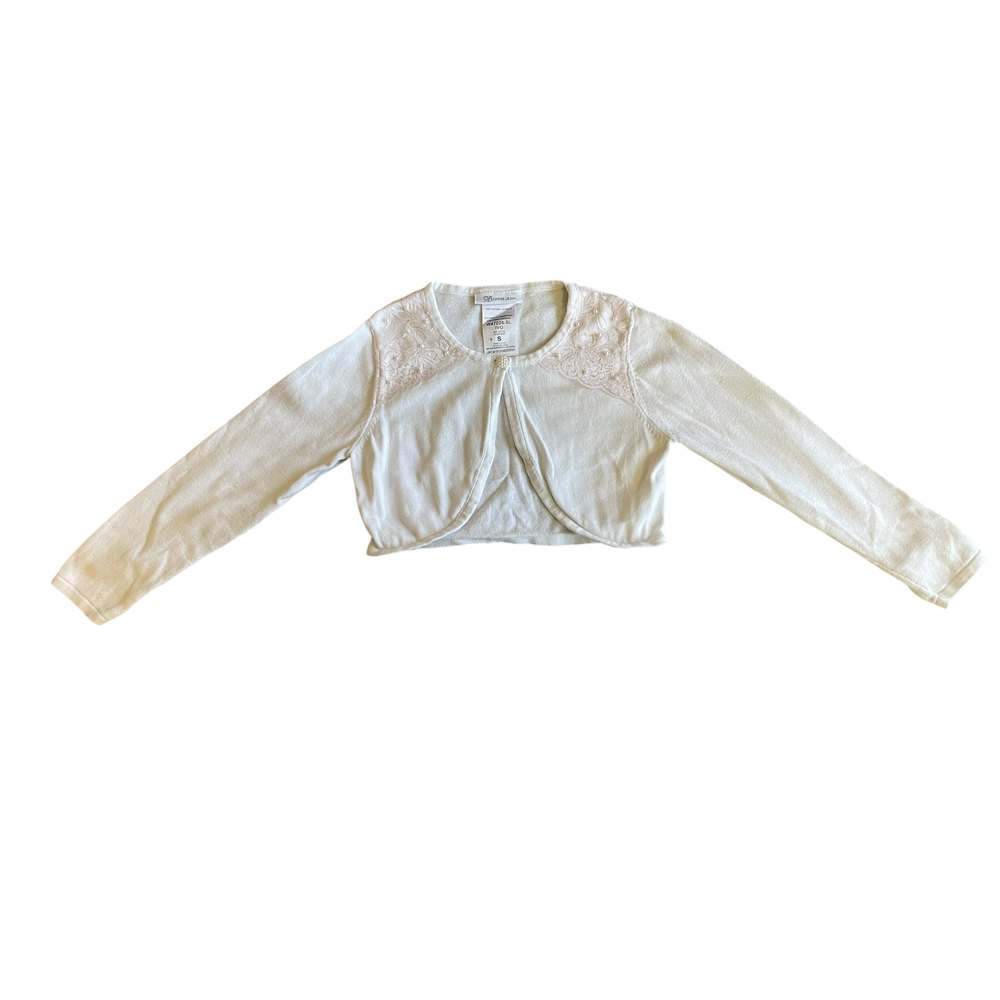 Girls bonnie jean white Sweater size 3
