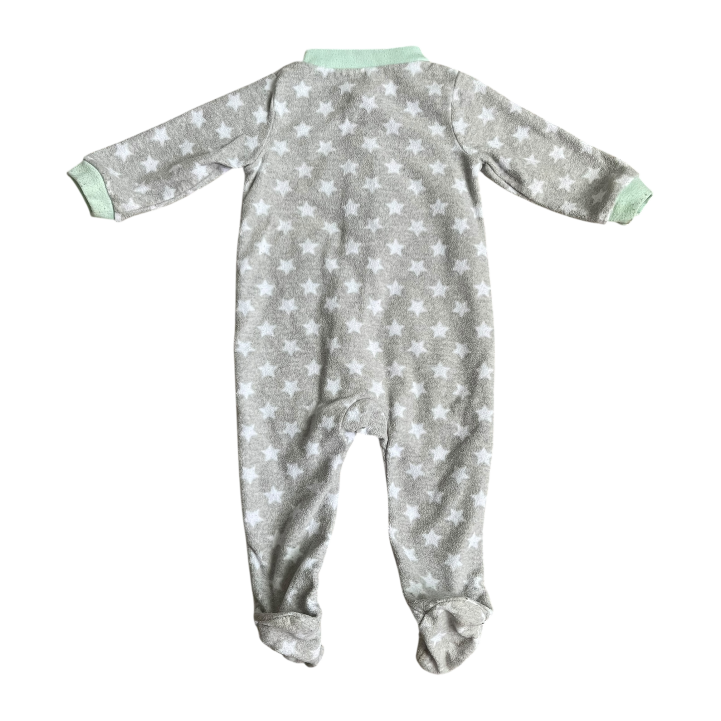 Unisex carter’s gray and white onesie size 6 months