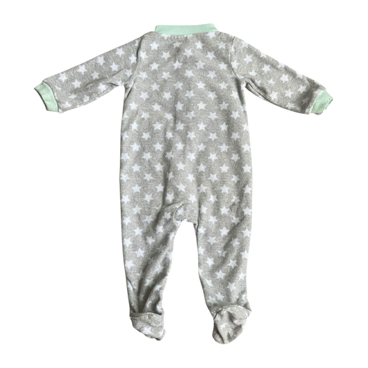 Unisex carter’s gray and white onesie size 6 months
