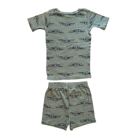 Boys star wars light green Pajama size 4