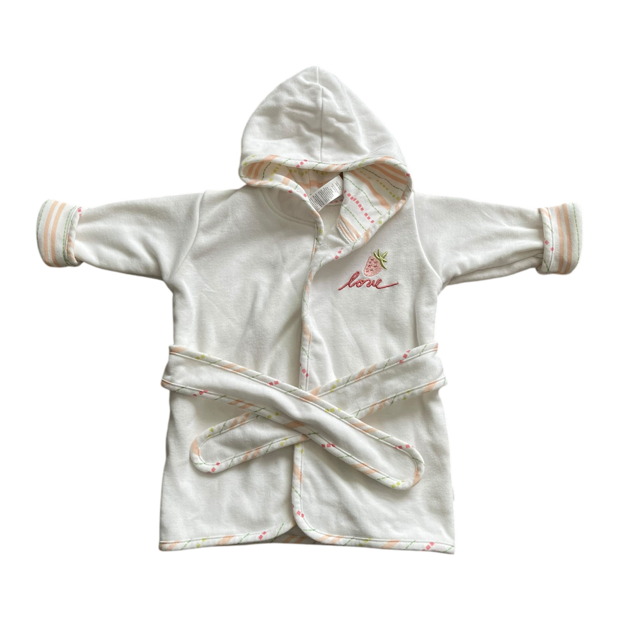 Girls white Bathrobe size 18 mth