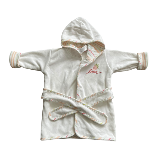 Girls white Bathrobe size 18 mth