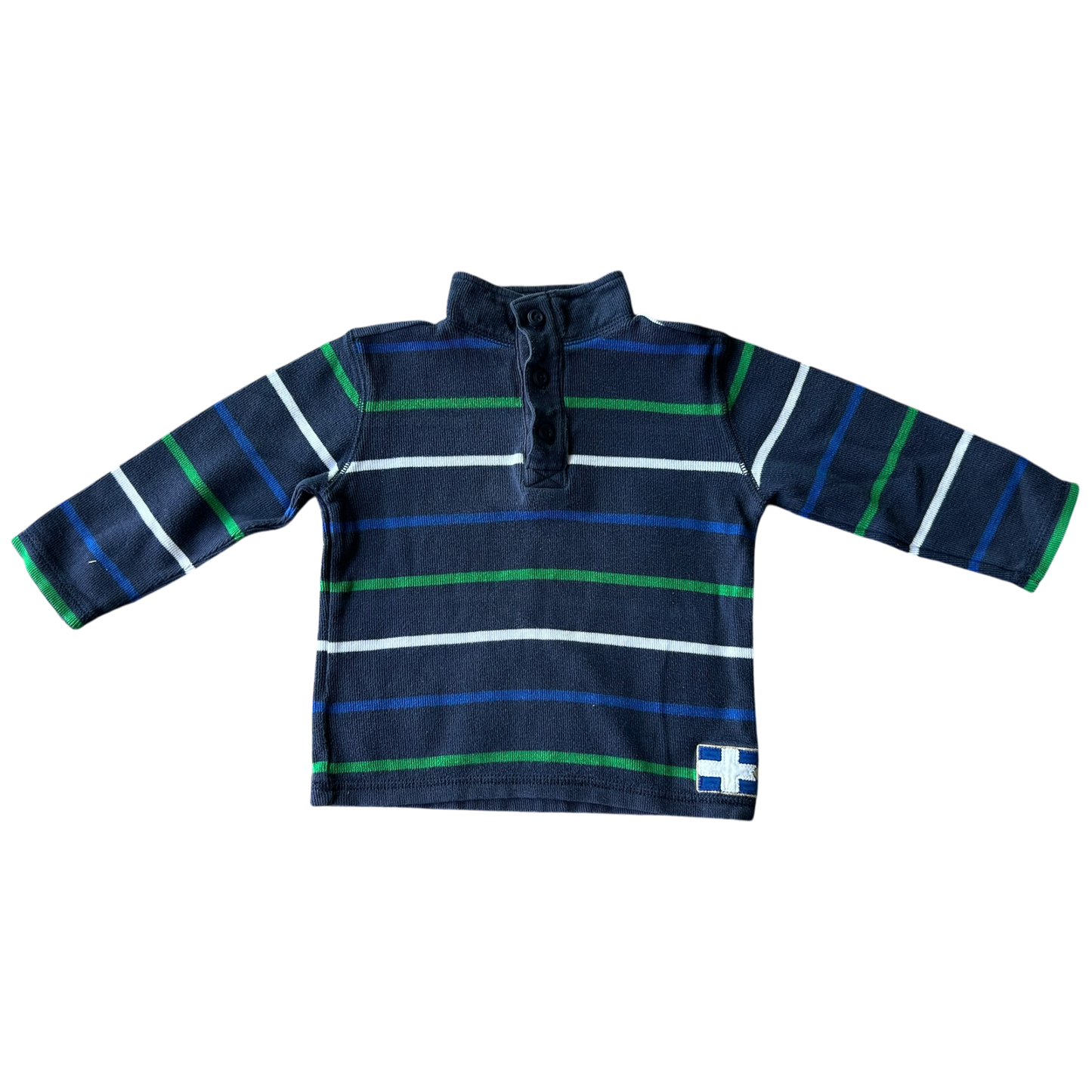 Boys gymboree navy blue white green Sweatshirt size 3