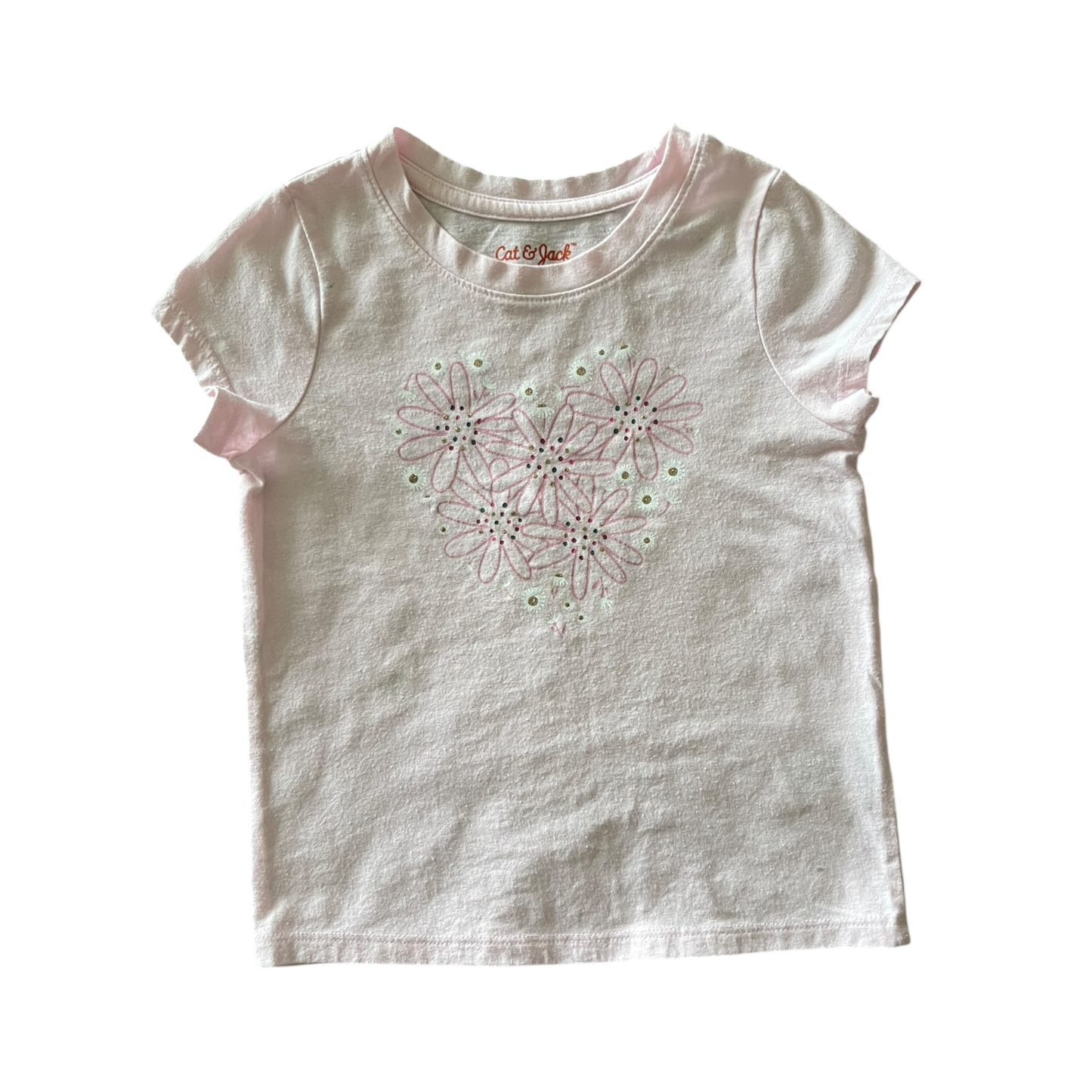 Girls Light Pink Flowers Cat & Jack