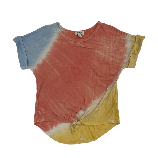 Girl Speechless T-shirt, yellow, pink and blue