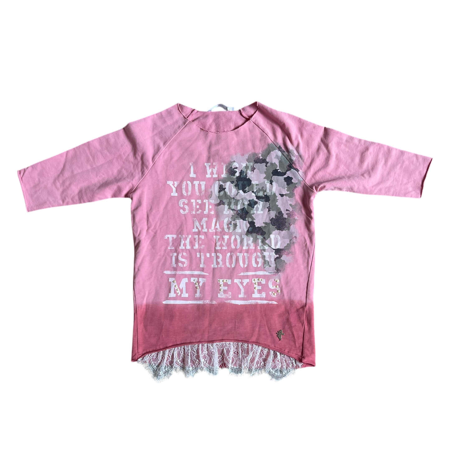 Girls L:ū L:ū pink T-shirt size 10