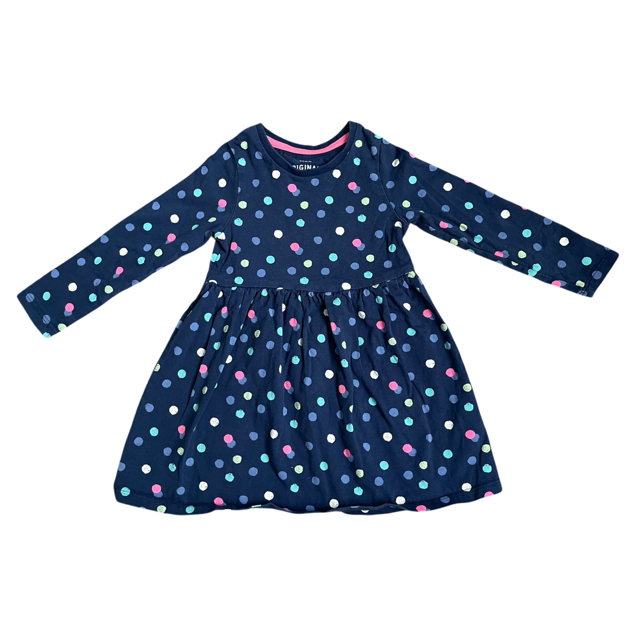 Girls M&S navy Dress size 2