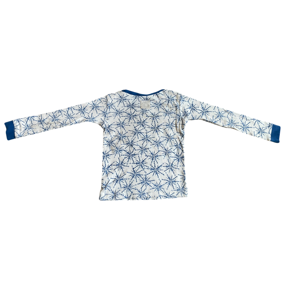 Boys burts bees kids blue and white T-shirt size 4