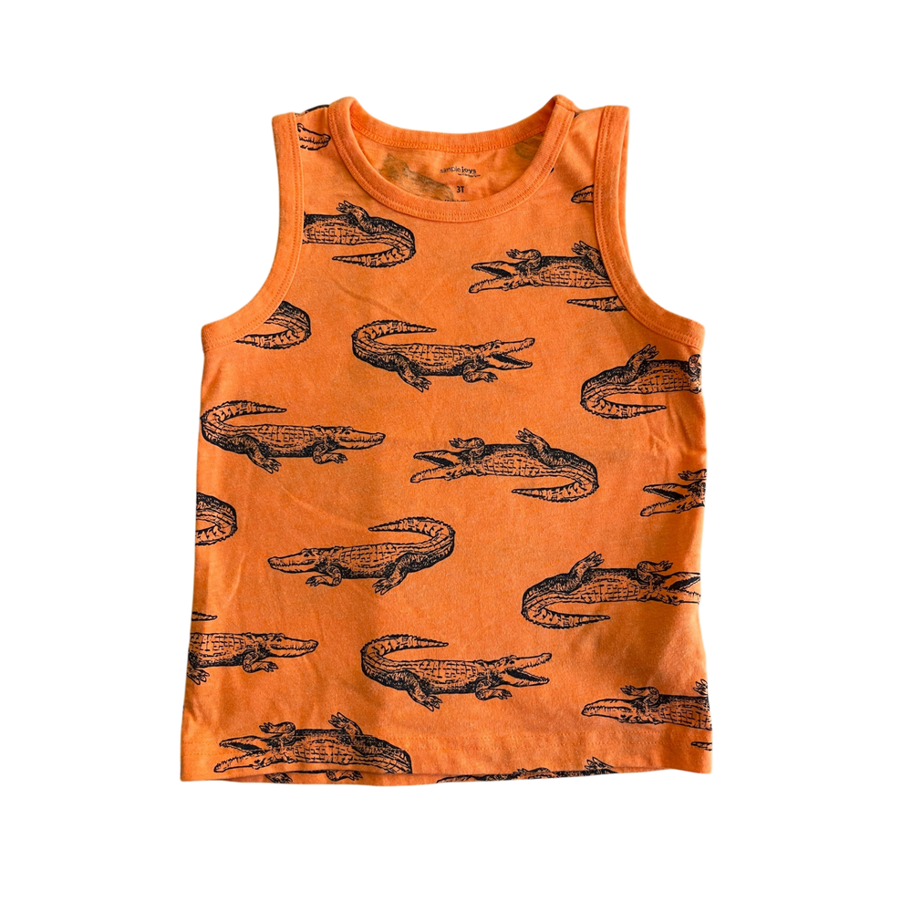 Boys carter’s orange and navy T-shirt size 3