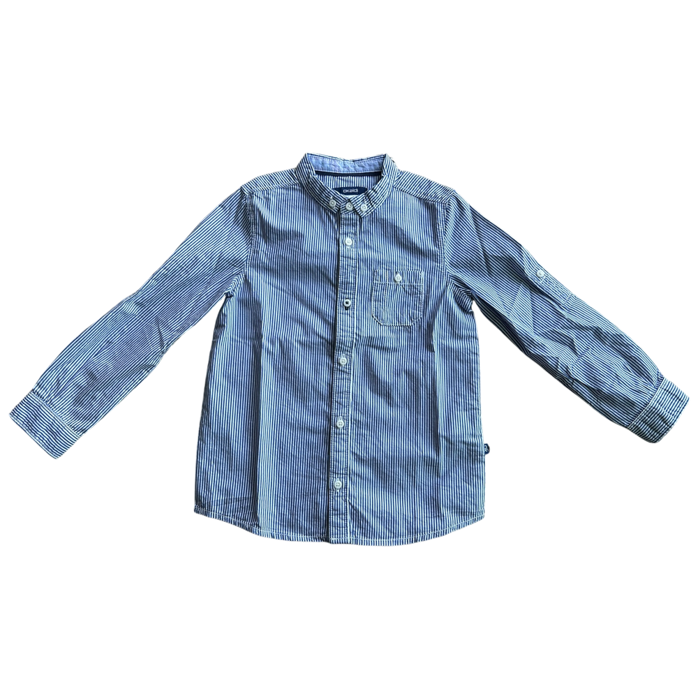 Boys Okaïdi blue and white T-shirt size 4