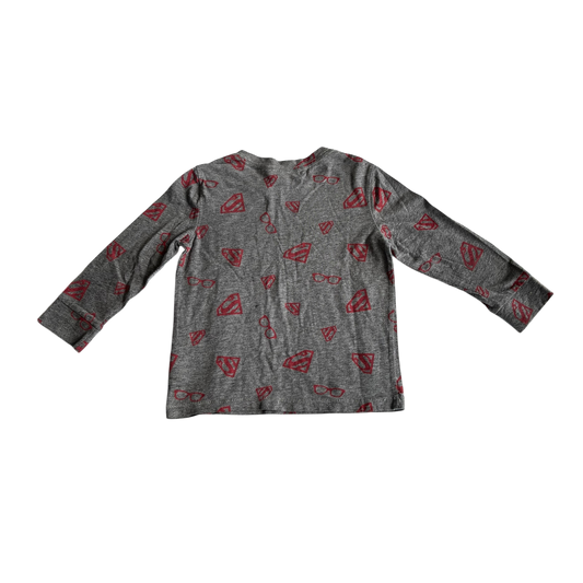 Boys baby gap + junk food gray and red Pajama size 3
