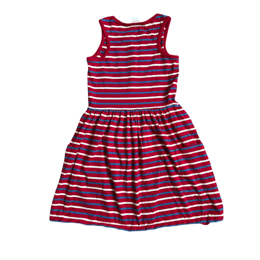 Girls Hanna Andersson blue red and white Dress size 10