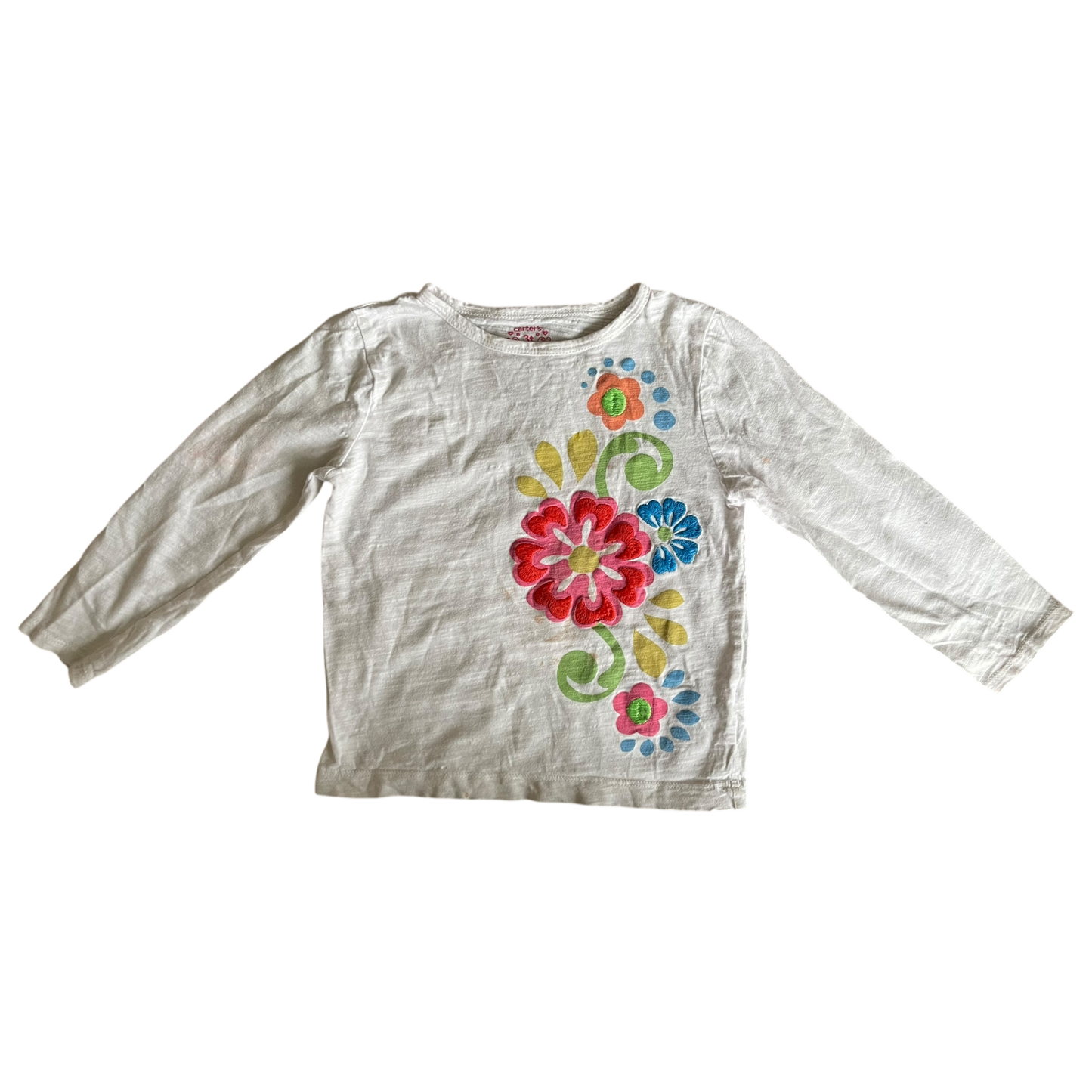 Girls carter's White T-shirt size 3