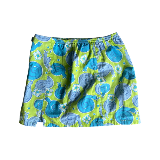 girls Lilly pulitzer blue and light green Skirt size 5