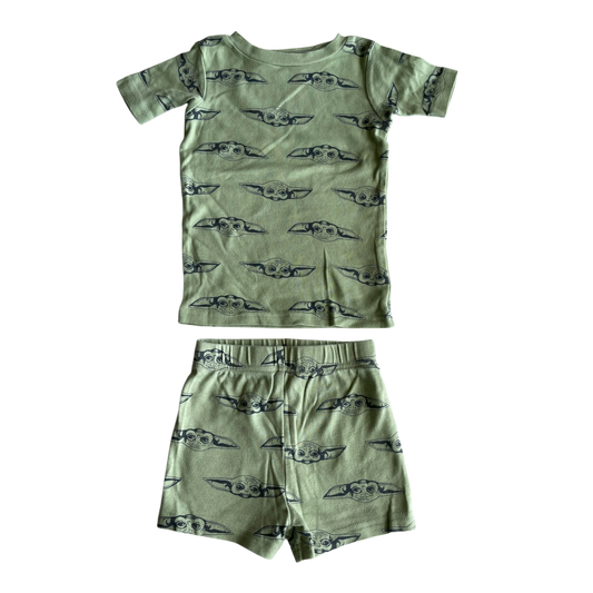 Boys Star Wars light olive green Pajama size 4