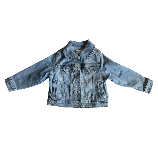 Girls old navy blue Jean jacket size 3