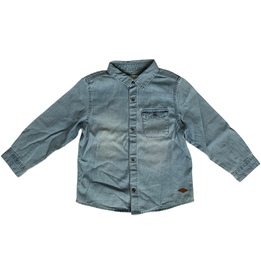 Boys Zara Button Ups Jean Shirt
