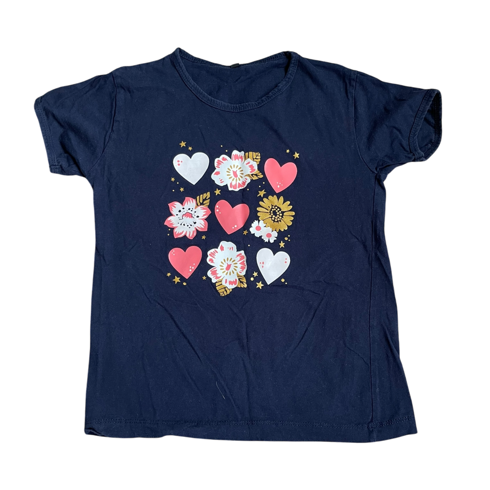 Girls unknown navy T-shirt size 10