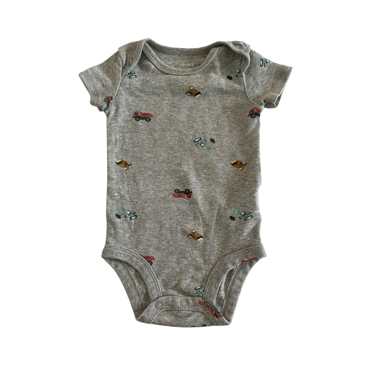 Boys carter’s gray Baby bodysuit size 6 mth