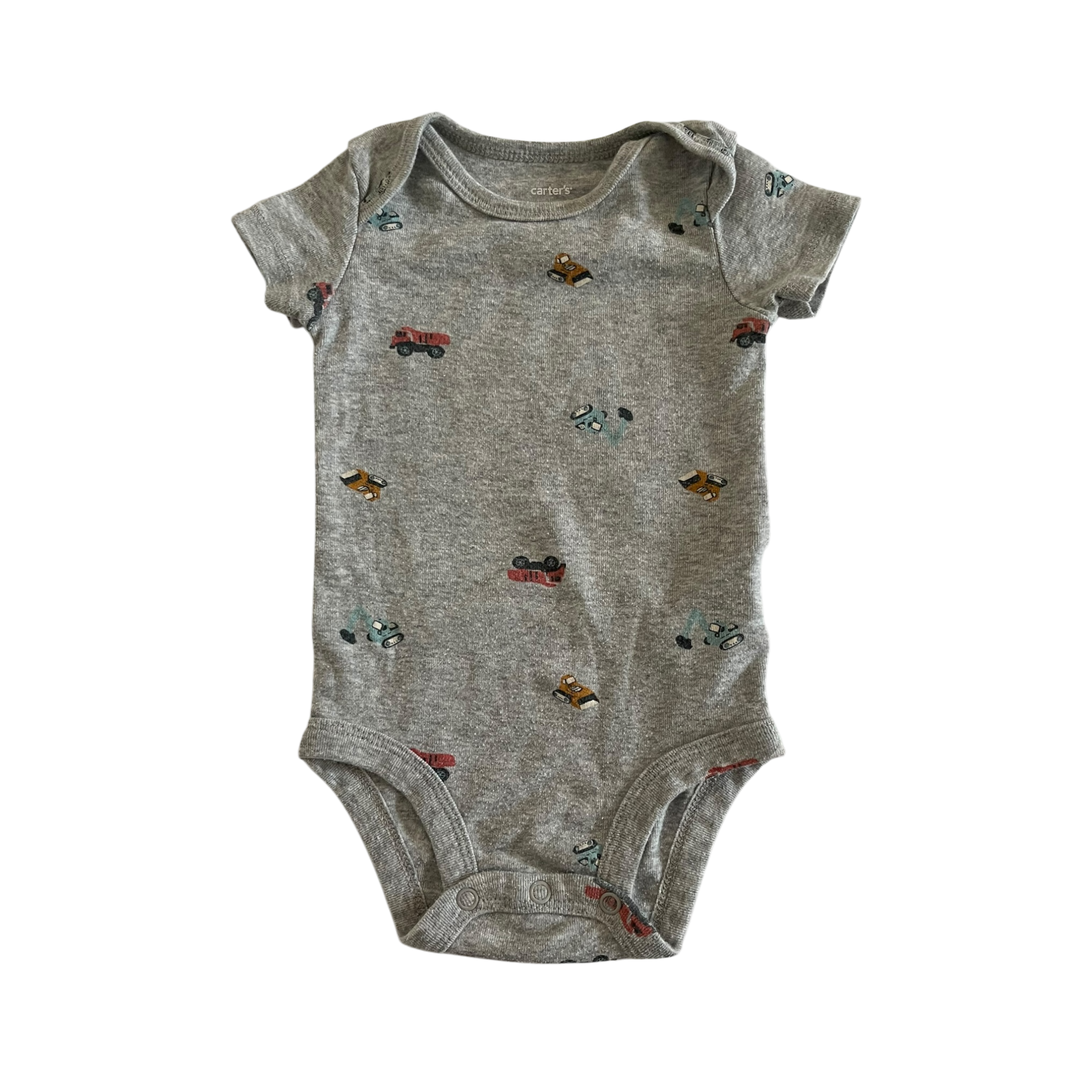 Boys carter’s gray Baby bodysuit size 6 mth