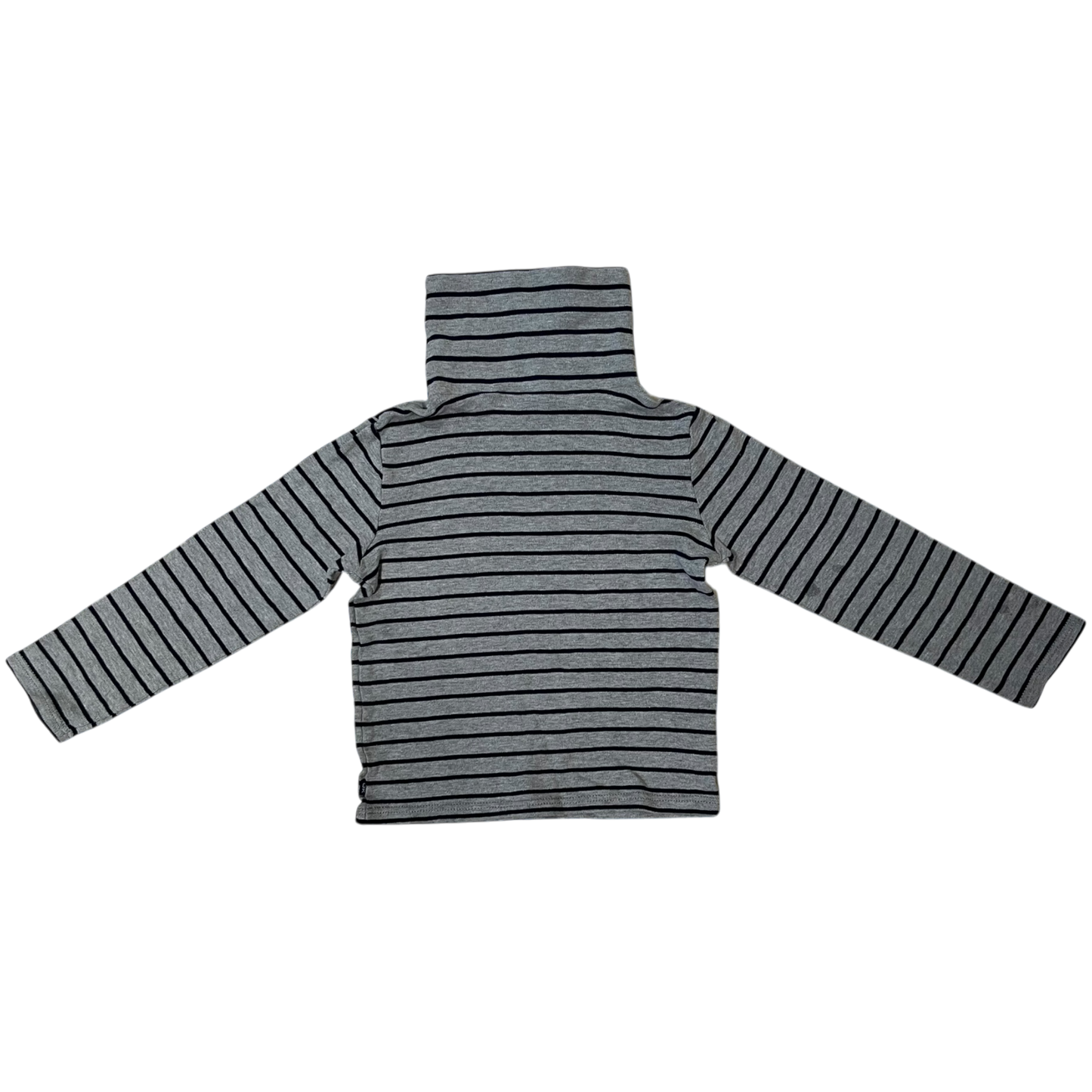 Boy Okaïdi Long Sleeve Tee Shirt Gray with Navy