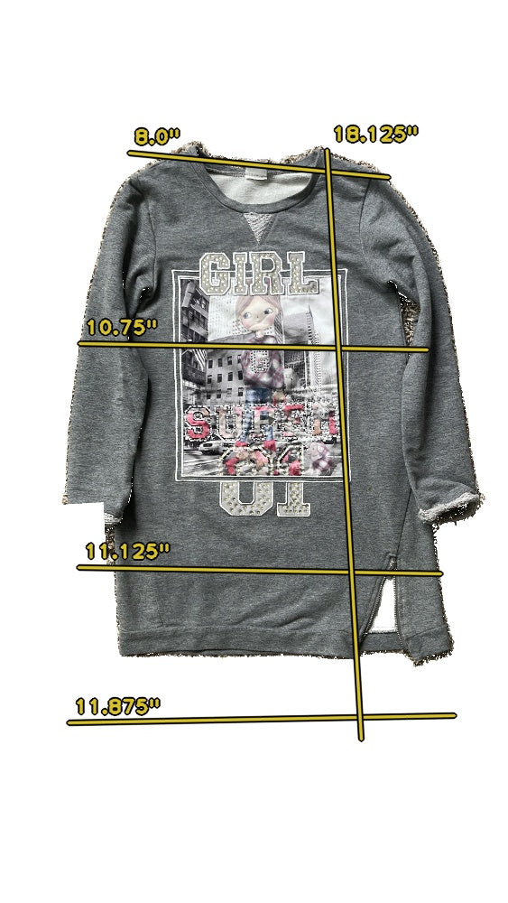 Girls mayoral gray Sweatshirt size 7