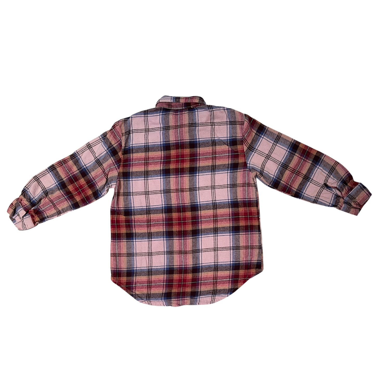 Old Navy Plaid Button Up Red with Blue and Pink