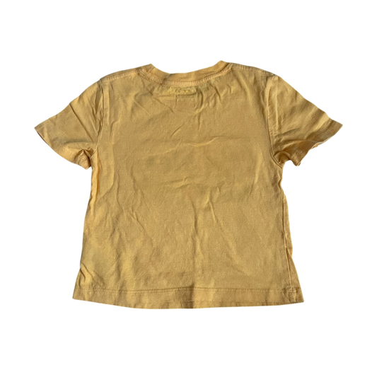 Boys team athletics yellow T-shirt size 4