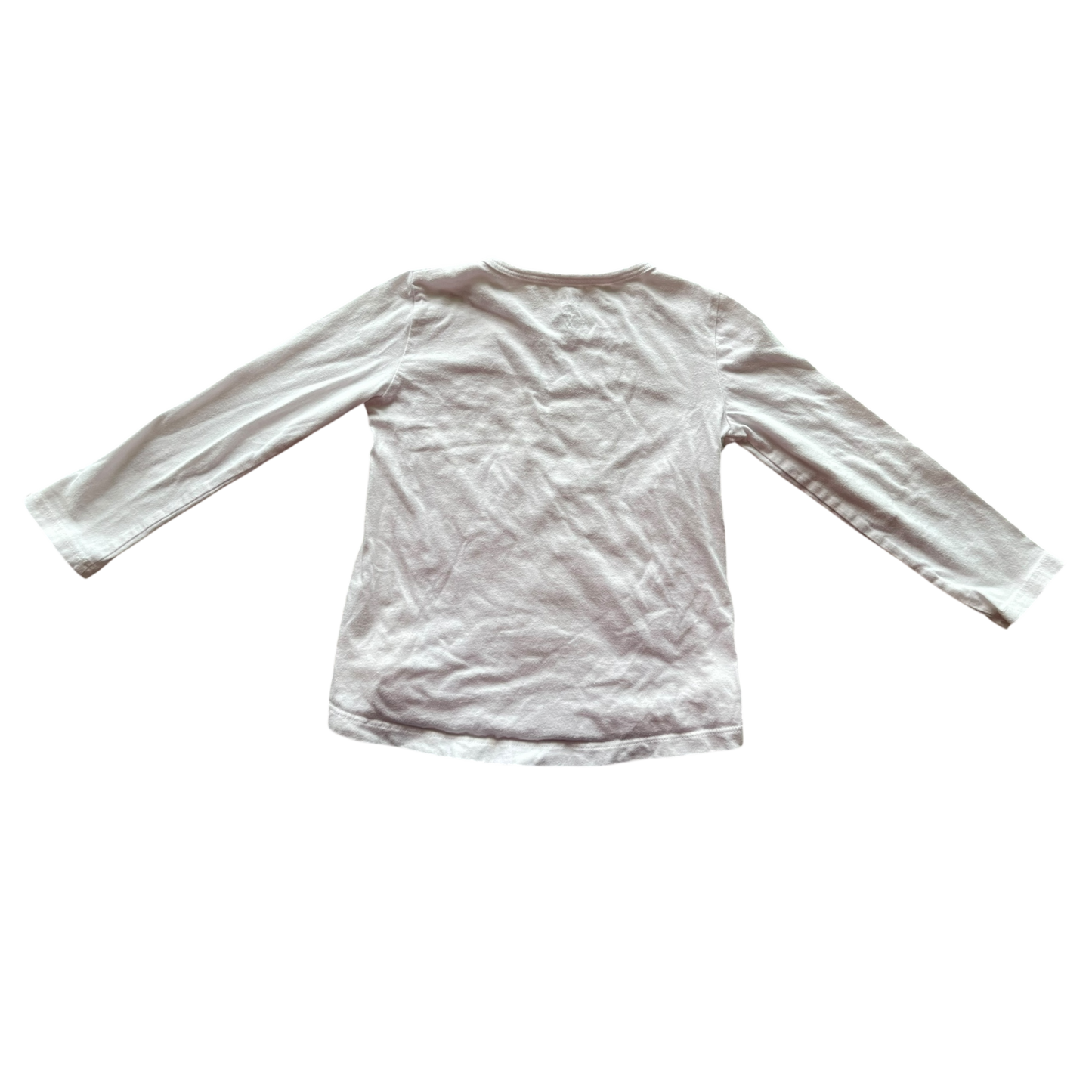 Carter’s Girls White Unicorn and Heart Long Sleeve Tee Shirt