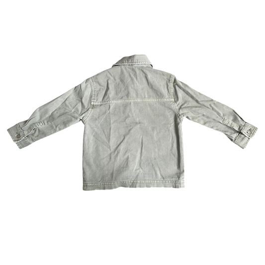 Unisex zara Olive Gray Jean coat size 6