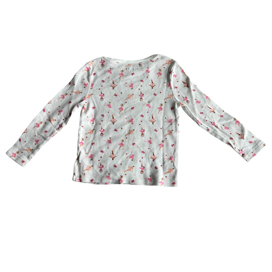 Girls old navy white and pink Sweatshirt size 5