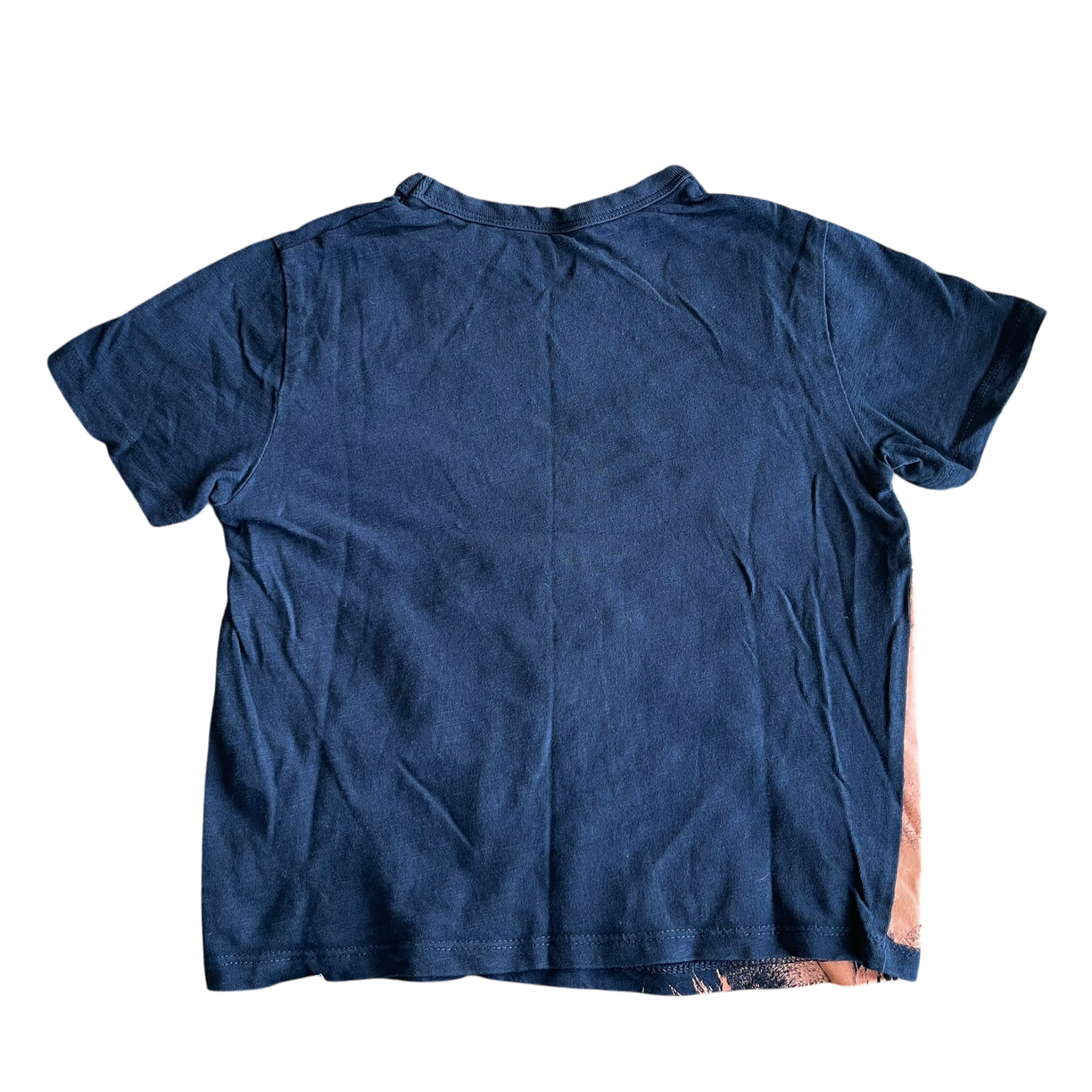 Boys Okaïdi navy and pink T-shirt size 5