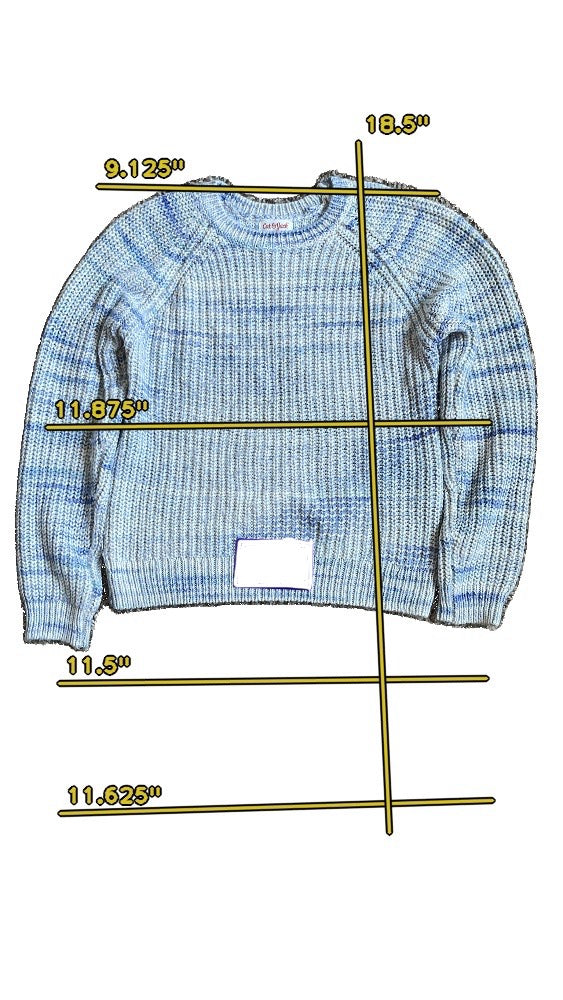 Girls cat & jack blue Sweatshirt size 7